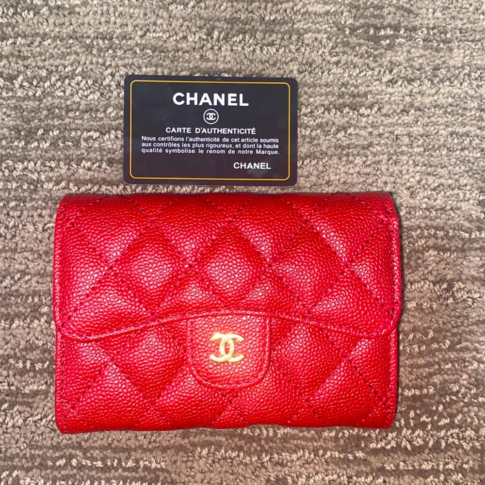 Chanel Red wallet